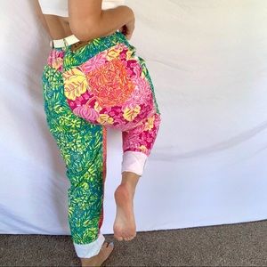 Lily Pulitzer multicolor block pattern pants 14.